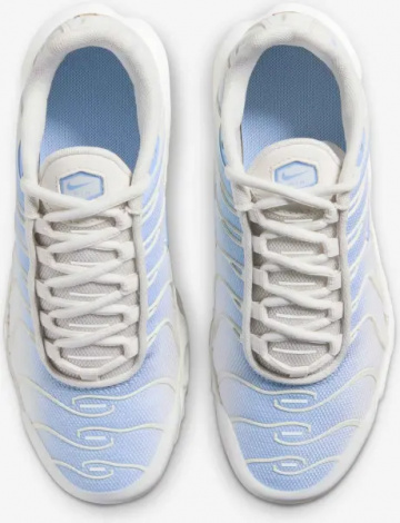 Кроссовки подростковые Nike AIR MAX PLUS (GS) молочно-голубые CD0609-411