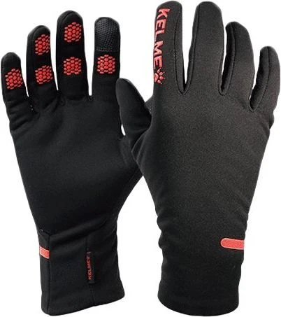 Рукавички тренувальні Kelme THERMAL GLOVES чорно-жовтогарячі 9886405.9009