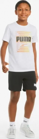 Футболка підліткова Puma ALPHA GRAPHIC біла 847292-02