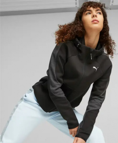 Спортивний костюм жіночий Puma EVOSTRIPE чорний 676073-01__676075-01