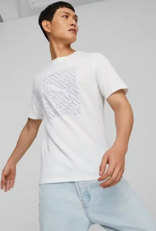 Футболка Puma GRAPHICS CAT біла 674474-02