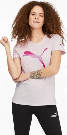 Футболка жіноча Puma MODERN GRADIENT GRAPHIC світло-рожево-рожева 670510-17