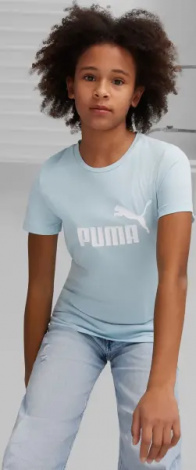 Футболка підліткова Puma ESSENTIALS LOGO бірюзова 587029-23