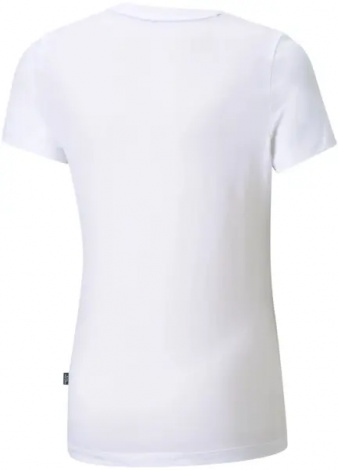 Футболка підліткова Puma ESSENTIALS LOGO біла 587029-02