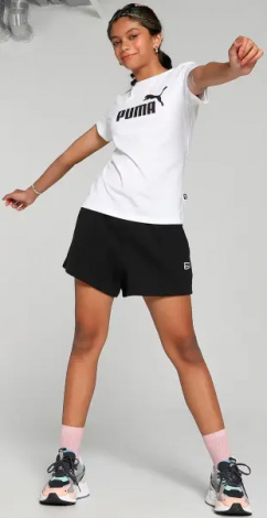 Футболка підліткова Puma ESSENTIALS LOGO біла 587029-02