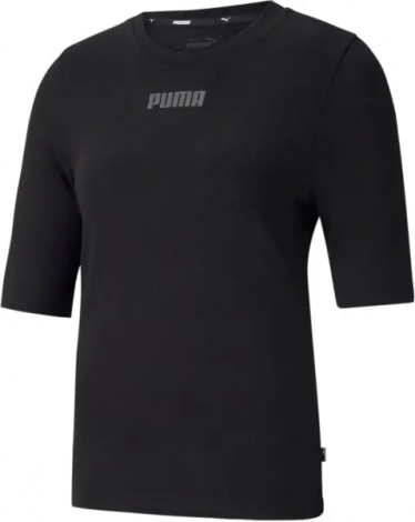 Футболка жіноча Puma MODERN BASICS SLIM чорна 585929-01