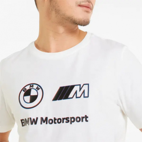 Футболка Puma BMW M MOTORSPORT LOGO біла 533398-02