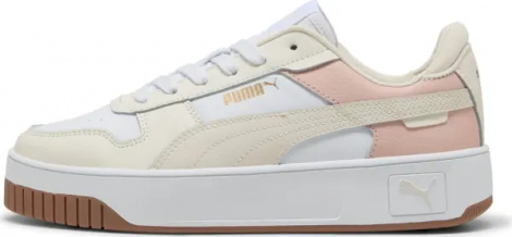 Кросівки жіночі Puma CARINA STREET бежево-біло-світло-рожеві 389390-42