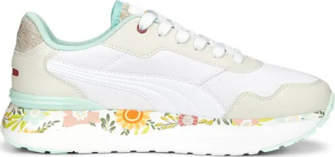 Кросівки жіночі Puma R78 VOYAGE WILD GARDEN біло-бежево-м'ятні 389235-01