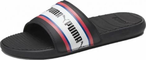 Шльопанці Puma COOL CAT чорно-червоно-сині 385887-01