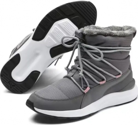 Черевики жіночі Puma ADELA WINTER сіро-світло-рожеві 369862-03