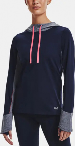Худи женское Under Armour COLDGEAR COZY темно-сине-серо-розовое 1370201-410