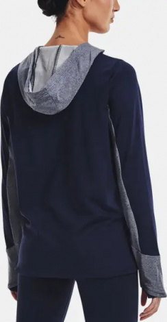 Худи женское Under Armour COLDGEAR COZY темно-сине-серо-розовое 1370201-410