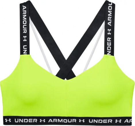 Топ женский Under Armour CROSSBACK LOW лаймовый 1361033-731