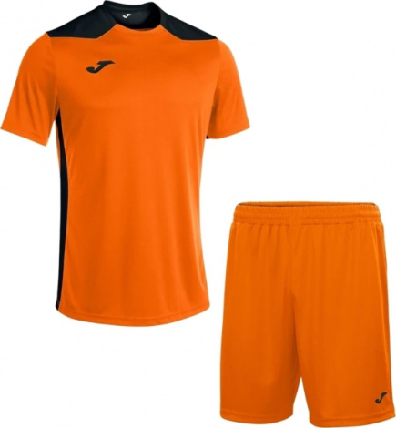 Комплект футбольної форми Joma CHAMPION VI оранжево-чорний 101822.881_100053.880