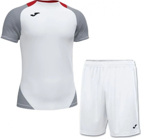 Комплект футбольної форми Joma ESSENTIAL II біло-червоний 101508.203_100053.200