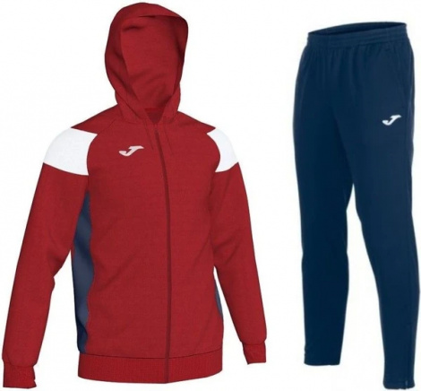 Спортивний костюм з капюшоном Joma CREW III червоно-білий 101271.602_100165.300