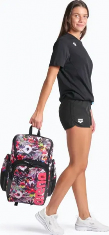 Рюкзак жіночий Arena SPIKY III BACKPACK 35 ALLOVER 35L червоно-чорно-білий 006273-129