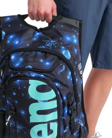 Рюкзак Arena FASTPACK 3.0 ALLOVER 40L темно-сине-голубой 006188-105