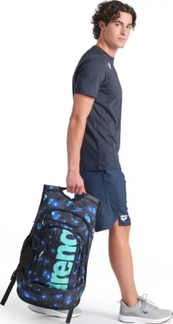 Рюкзак Arena FASTPACK 3.0 ALLOVER 40L темно-сине-голубой 006188-105