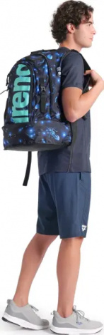 Рюкзак Arena FASTPACK 3.0 ALLOVER 40L темно-сине-голубой 006188-105