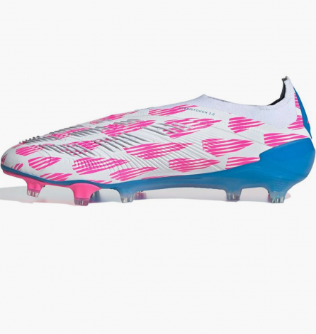 Бутси Adidas Predator Elite Laceless Firm Ground Soccer Cleats White/Pink