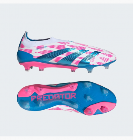 Бутси Adidas Predator Elite Laceless Firm Ground Soccer Cleats White/Pink