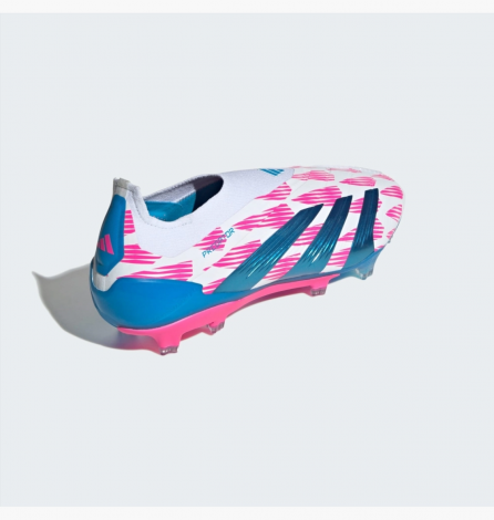 Бутси Adidas Predator Elite Laceless Firm Ground Soccer Cleats White/Pink