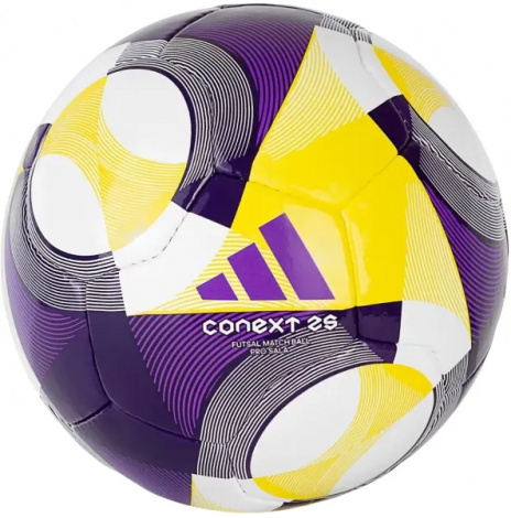 Футзальный мяч Adidas CONEXT 25 PRO SAL бело-желто-фиолетовый