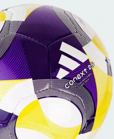 Футзальный мяч Adidas CONEXT 25 PRO SAL бело-желто-фиолетовый