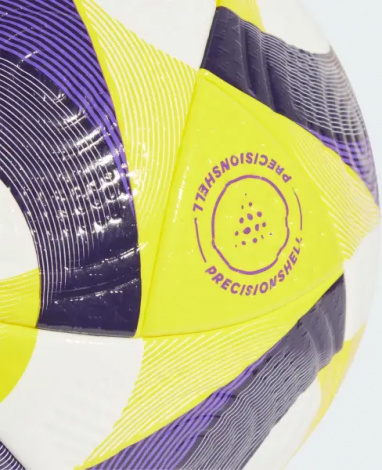 Футбольный мяч Adidas CONEXT 25 PRO бело-желто-фиолетовый