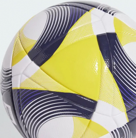 Футбольный мяч Adidas CONEXT 25 LEAGUE бело-желто-фиолетовый