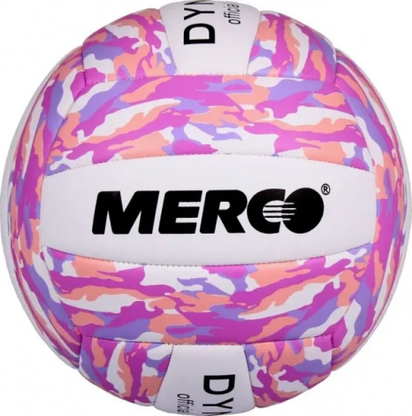Волейбольный мяч Merco DYNAMIC розово-кораллово-фиолетово-белый