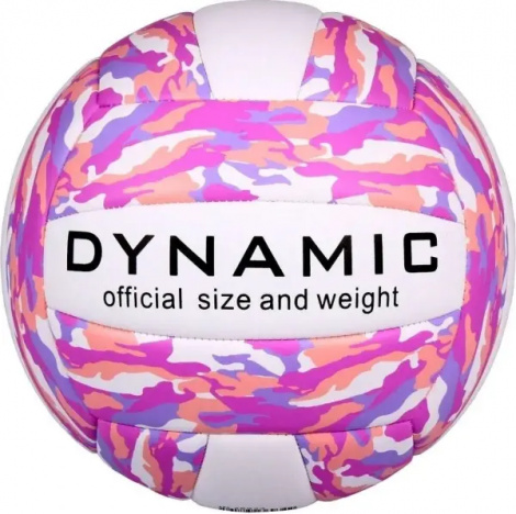 Волейбольный мяч Merco DYNAMIC розово-кораллово-фиолетово-белый