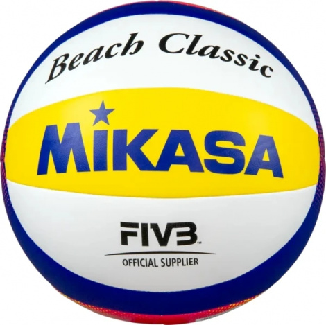 М'яч для пляжного волейболу Mikasa BEACH CLASSIC біло-жовто-темно-синьо-червоний