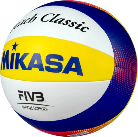 М'яч для пляжного волейболу Mikasa BEACH CLASSIC біло-жовто-темно-синьо-червоний