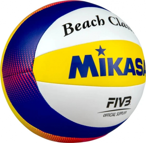 М'яч для пляжного волейболу Mikasa BEACH CLASSIC біло-жовто-темно-синьо-червоний
