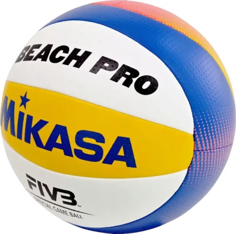 Мяч для пляжного волейбола Mikasa BEACH PRO бело-сине-желто-красный