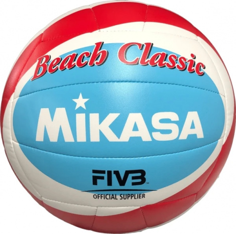 Мяч для пляжного волейбола Mikasa BEACH CLASSIC бело-голубо-красный