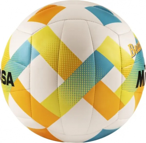 Мяч для пляжного волейбола Mikasa BEACH CLASSIC бело-желто-голубой