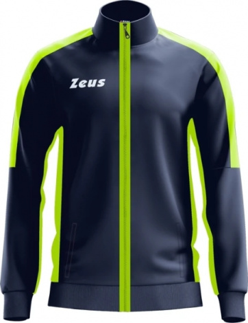 Олимпийка (мастерка) Zeus GIACCA RELAX START BL/GF темно-сине-неоново-желтая Z01925