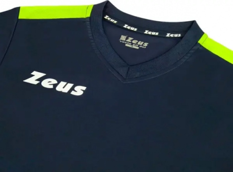 Футболка Zeus SHIRT START BL/GF темно-сине-лимонная Z01924