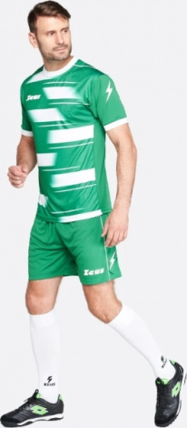 Комплект футбольної форми Zeus KIT KOSMO VE/BI зелено-білий Z01820