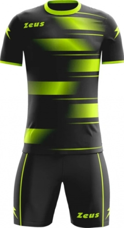 Комплект футбольної форми Zeus KIT KOSMO NE/GF чорно-лимонний Z01816