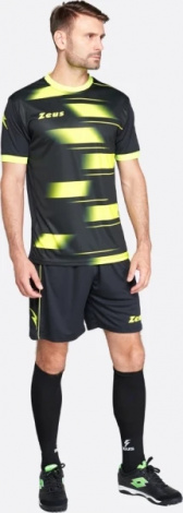 Комплект футбольної форми Zeus KIT KOSMO NE/GF чорно-лимонний Z01816