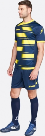 Комплект футбольной формы Zeus KIT KOSMO BL/GI темно-сине-желтый Z01812