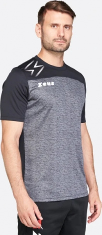 Футболка Zeus T-SHIRT OLYMPIA NERO черно-темно-серая Z01802