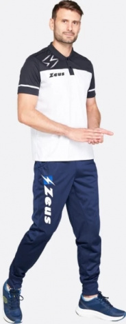 Тенниска Zeus POLO BIKOLOR BI/NE бело-черная Z01716