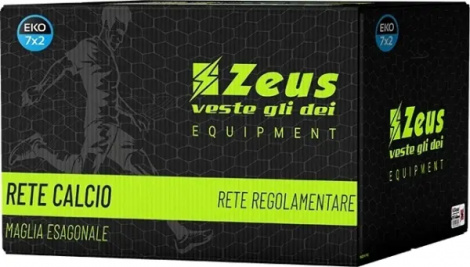 Сетка для футбольных ворот Zeus RETI CALCIO 7,5 X 2,5 EKO белая Z01447