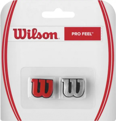 Віброгасники для ракеток Wilson PRO FEEL червоно-срібні (2 штуки) WRZ537600